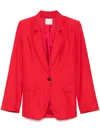 Forte Forte Single-breasted Blazer Jacket In Red