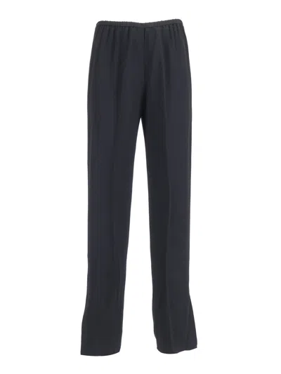 Forte Forte Regular Waist Tuxedo Trousers In Black