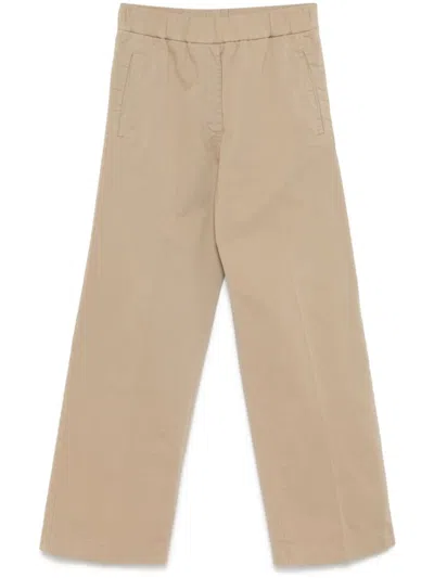 FORTE FORTE FORTE FORTE RELAXED FIT BEIGE TROUSERS