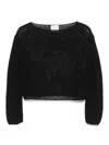 FORTE FORTE RIBBED-KNIT T-SHIRT