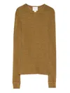 Forte Forte Geripptes Langarmshirt In Brown