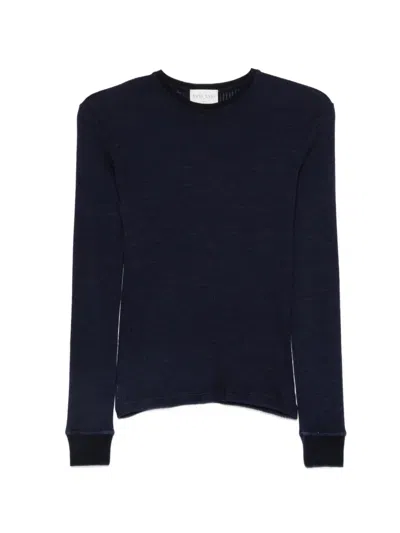 Forte Forte Ribbed Long-sleeve T-shirt In Blue