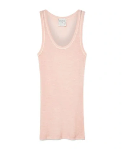Forte Forte Ribbed Tank Top In Pink