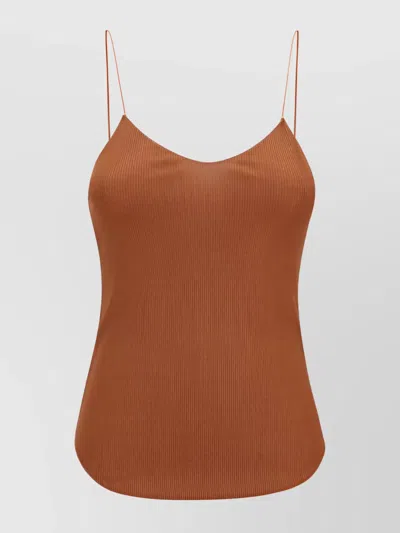 Forte Forte Ribbed Top Asymmetric Hemline
