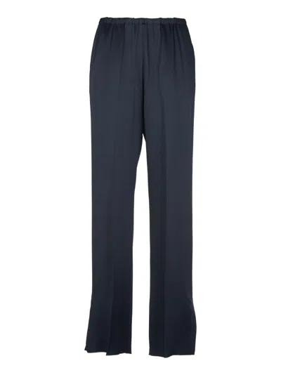 Forte Forte Ribbed Waist Trousers In Abisso