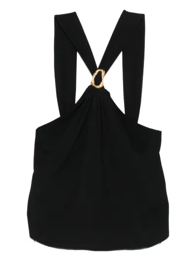 Forte Forte Ring Detail Top In Black