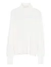 Forte Forte Wool Turtle-neck Sweater In White