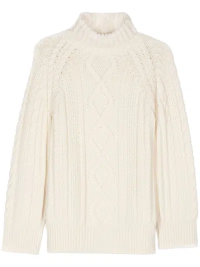Forte Forte Roll-neck Virgin-wool Jumper In Beige