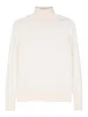 Forte Forte Klassischer Rollkragenpullover In White