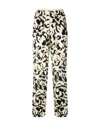 Forte Forte Abstract-print Crushed-velvet Trousers