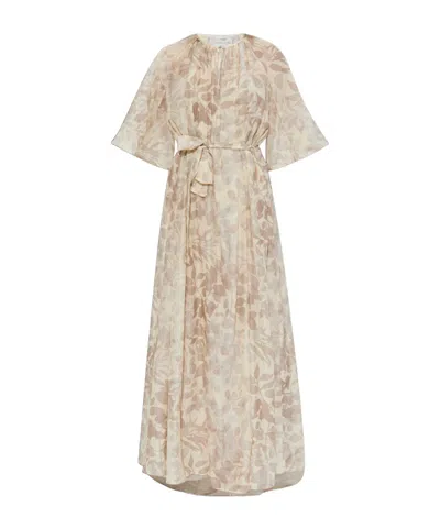 Forte Forte Round-neck Dress In Nude