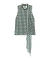 Forte Forte Geometric-print Top In Green