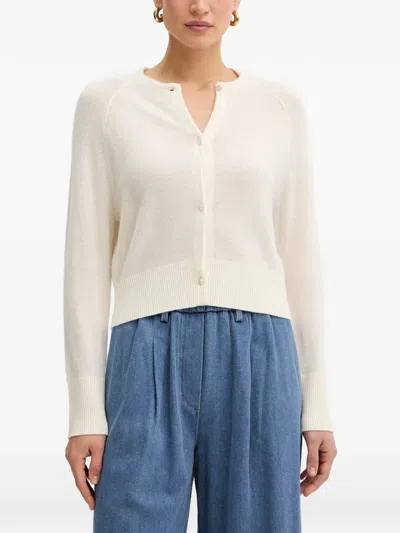Forte Forte Round-neck Cardigan In White