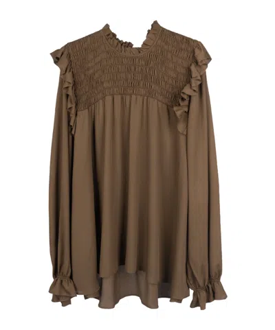 Forte Forte Ruffled Shirt In Green