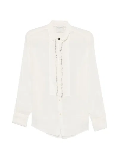 Forte Forte Ruffle-trim Shirt In White