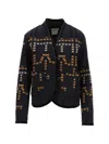 Forte Forte Samarcanda Jacquard Jacket Notte In Black