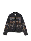 Forte Forte Samarcanda Jacquard Jacket Notte In Black