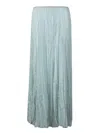 Forte Forte Pleated Maxi Sarong Skirt In Lightweight Fabric In White