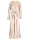 Shop Forte Forte Sash Dress In Grey