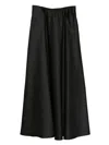 Forte Forte Satin A-line Skirt In Black