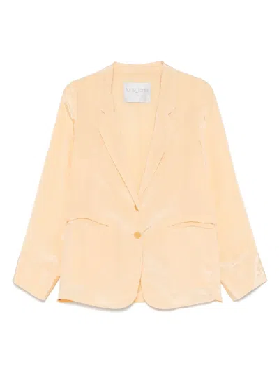 Forte Forte Satin Blazer In Yellow