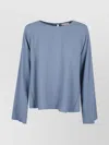 Forte Forte Satin Embroidered Top Keyhole Back In Blue