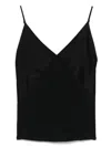 Forte Forte Satin Top In Black
