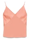 Forte Forte Satin-finish Top In Pink