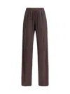 Forte Forte Satin Jogger Pants In Lava
