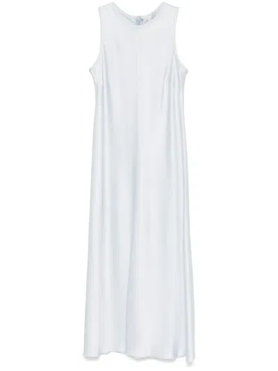 Forte Forte Satin Maxi Dress In Blue