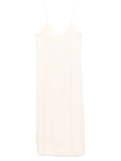 Forte Forte Satin Midi Dress In Neutrals