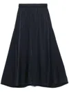 Forte Forte Satin Midi Shirt In Blue
