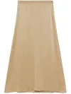 Forte Forte Satin Midi Skirt In Neutrals