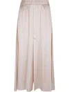 Forte Forte Silk Satin Midi Skirt With Elastic Waistband In Pink