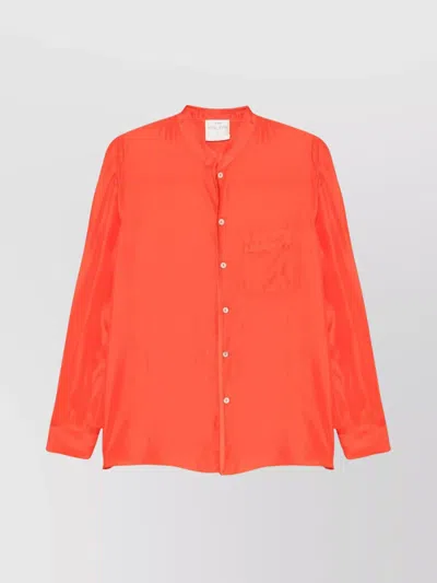 FORTE FORTE SATIN SILK SHIRT LONG SLEEVES