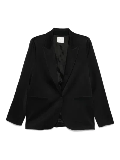 FORTE FORTE SATIN SINGLE-BREASTED JACKET