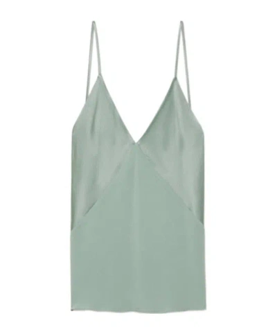 Forte Forte Satin Top In Green