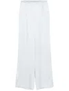 Forte Forte Satin Trousers In Blue
