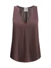Forte Forte Silk Satin Top In Lava