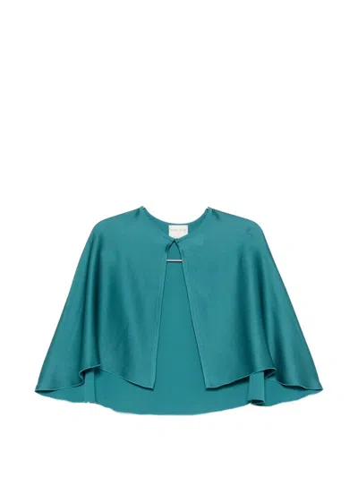 Forte Forte Satin-finish Cape-style Top In Multi