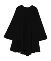 Forte Forte Scallop-trimmed Flared Dress In Black