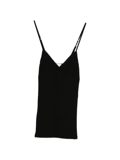 Forte Forte Scalloped-trim Top In Blue