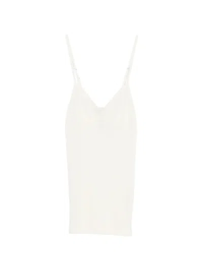 Forte Forte Scalloped-trim Top In Gray