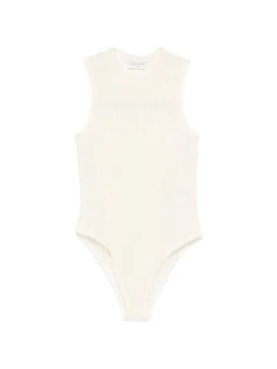 Forte Forte Scalloped-trim Top In Orange