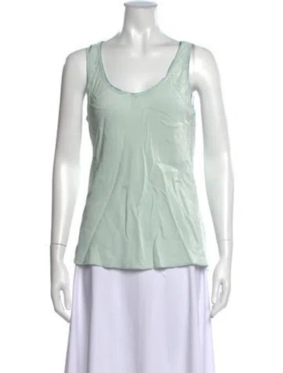 Pre-owned Forte Forte Scoop Neck Sleeveless Top In Green