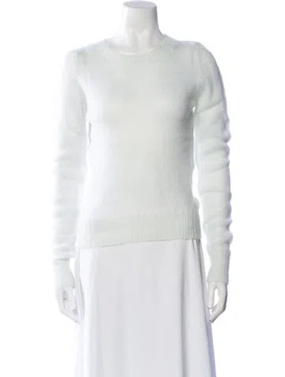 Pre-owned Forte Forte Scoop Neck Sweater In White