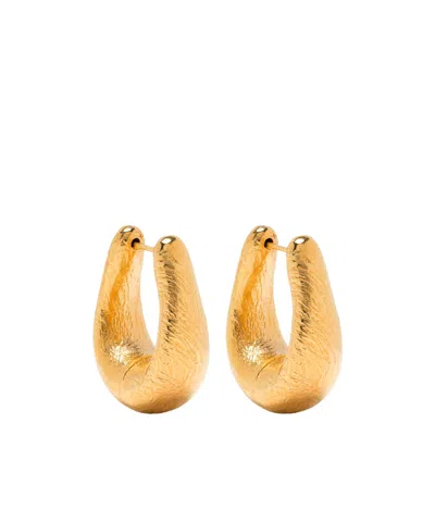 Forte Forte Sculptural Earrings In Yellow