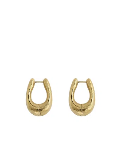 Forte Forte Sculpture Earrings In Yellow