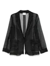 Forte Forte Women Silk Organza Jacket In Black