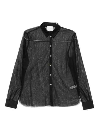Forte Forte Semi-sheer Shirt In Black